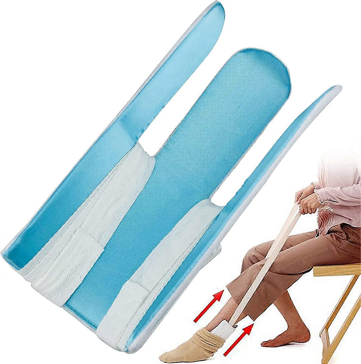 Sock Helper, Sock Aid Tool, Stocking Slider for Easy On and Off Stocking, Sock Putter Onner Pulling Assist Device for Elderly, Disabled,Pregnant, Diab