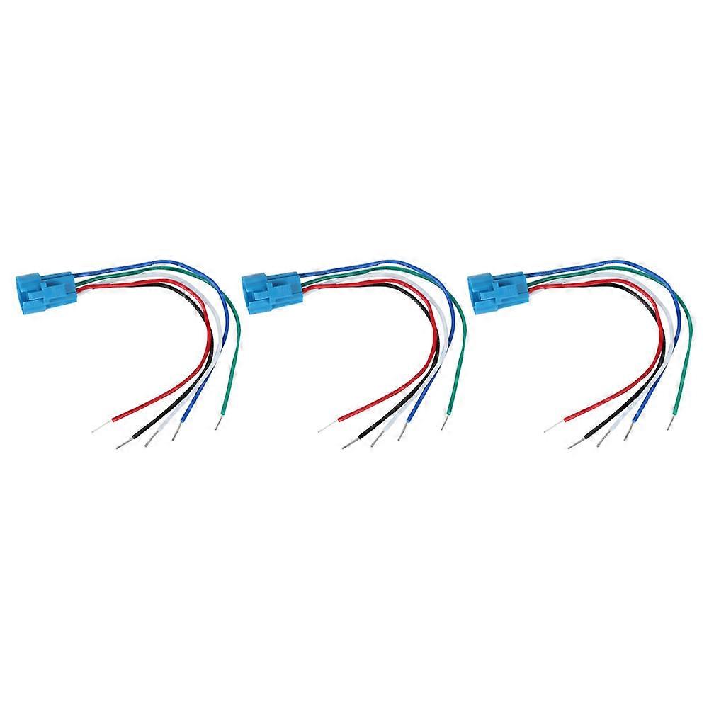 3Pcs High Quality 5Pin Socket Plug Connector Wire for 16mm Metal Push Button Switch