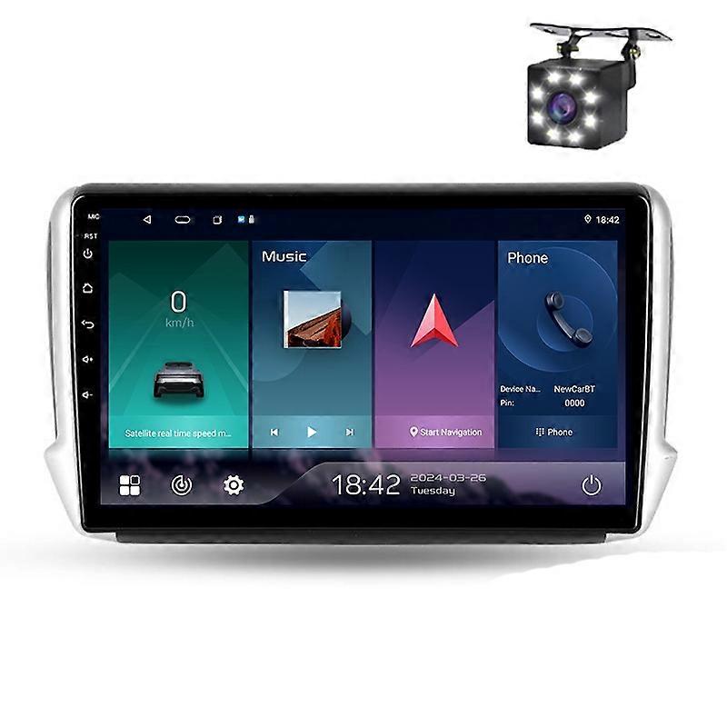 For Peugeot 2008 1 2013 - 2020 Car Multimedia Video Player WIFI Navigation GPS