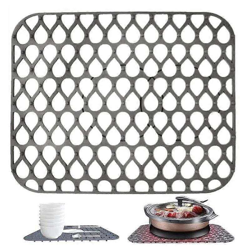 Silicone Kitchen Sink Mat Eco-Friendly Kitchen Sink Mat With Quick Draining Design Great Sink Protector Grid Accessory For