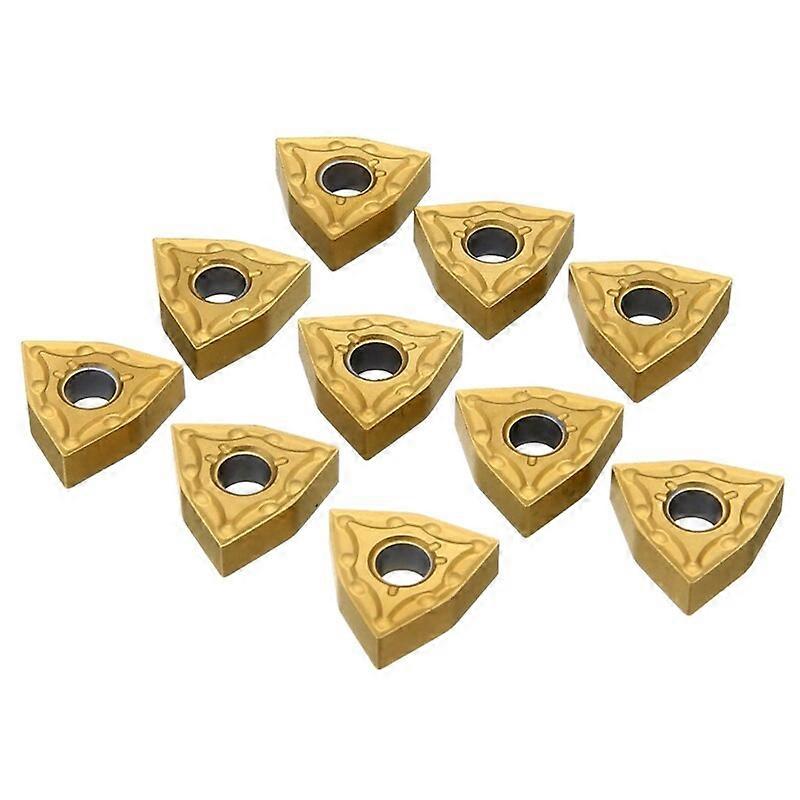 HOT-10PcsSet New Wnmg080404 Carbide Inserts Blades For Lathe Turning Tool Turning Holder