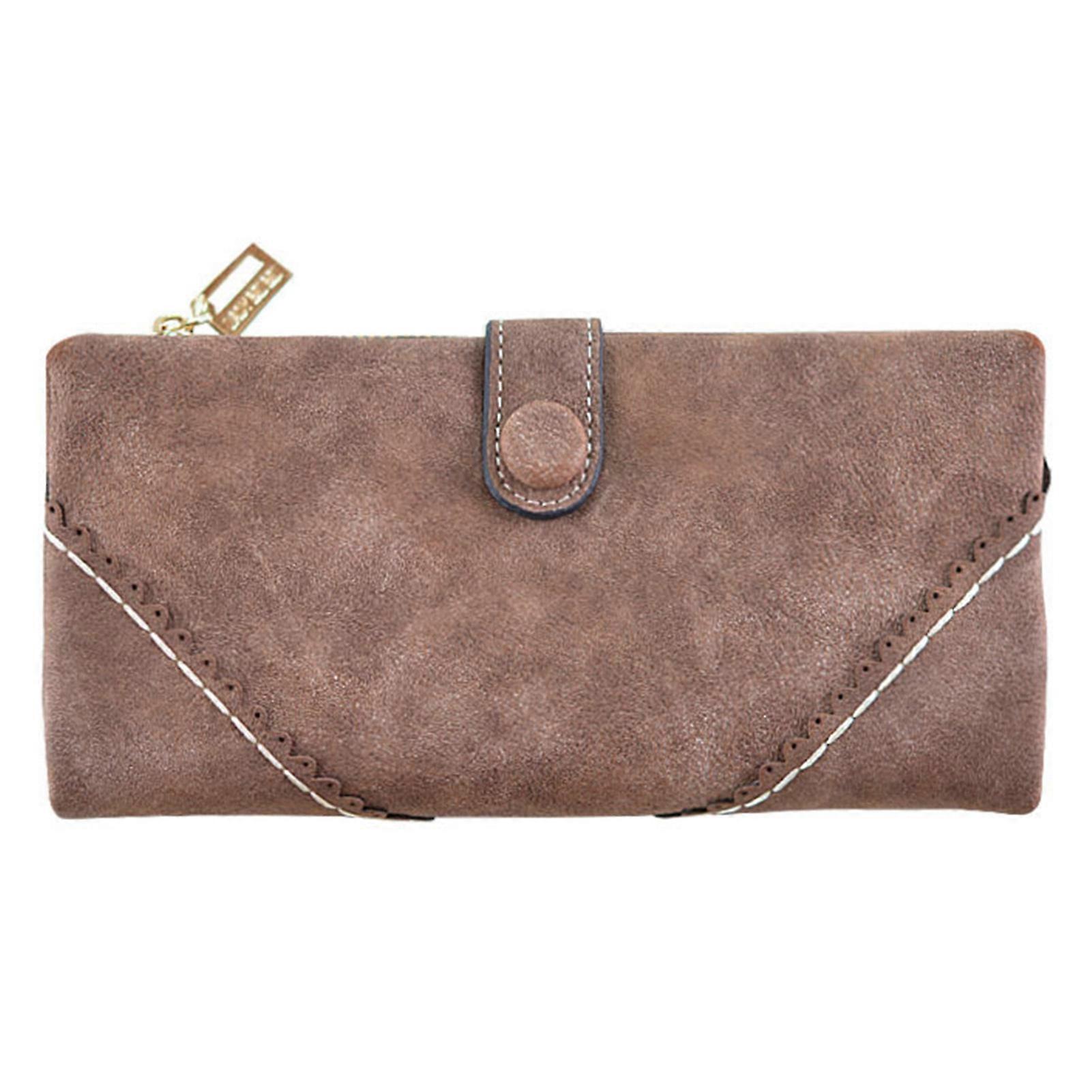 PU Material Retro Women\'s Long Wallet Lightweight Easily Clean Wallet for Easily Storing Your Cards and Cash