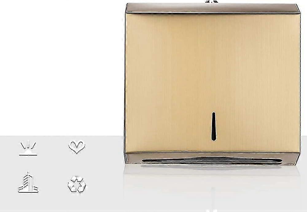 موزع مناشف ورقية مثبت على الحائط ، 304 ستانلس ستيل ، قابل للقفل ، مطبخ الحمام