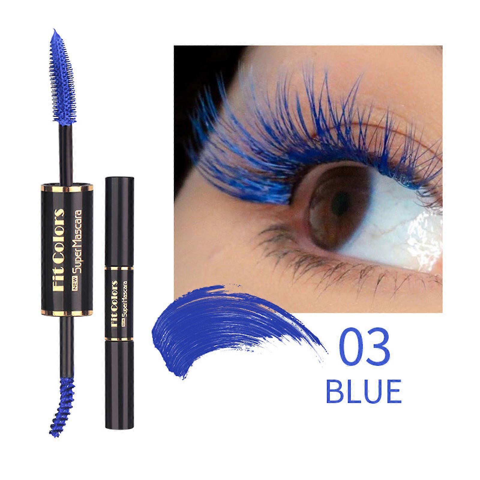 Double-ended Color Mascara Thick Curling Non-smoothing White Eyebrow Mascara