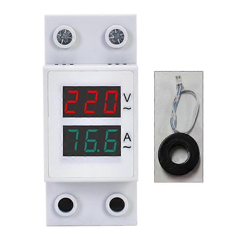 Portable Voltage Current Meter High Precision Voltmeter Ammeter Din Rail Meter