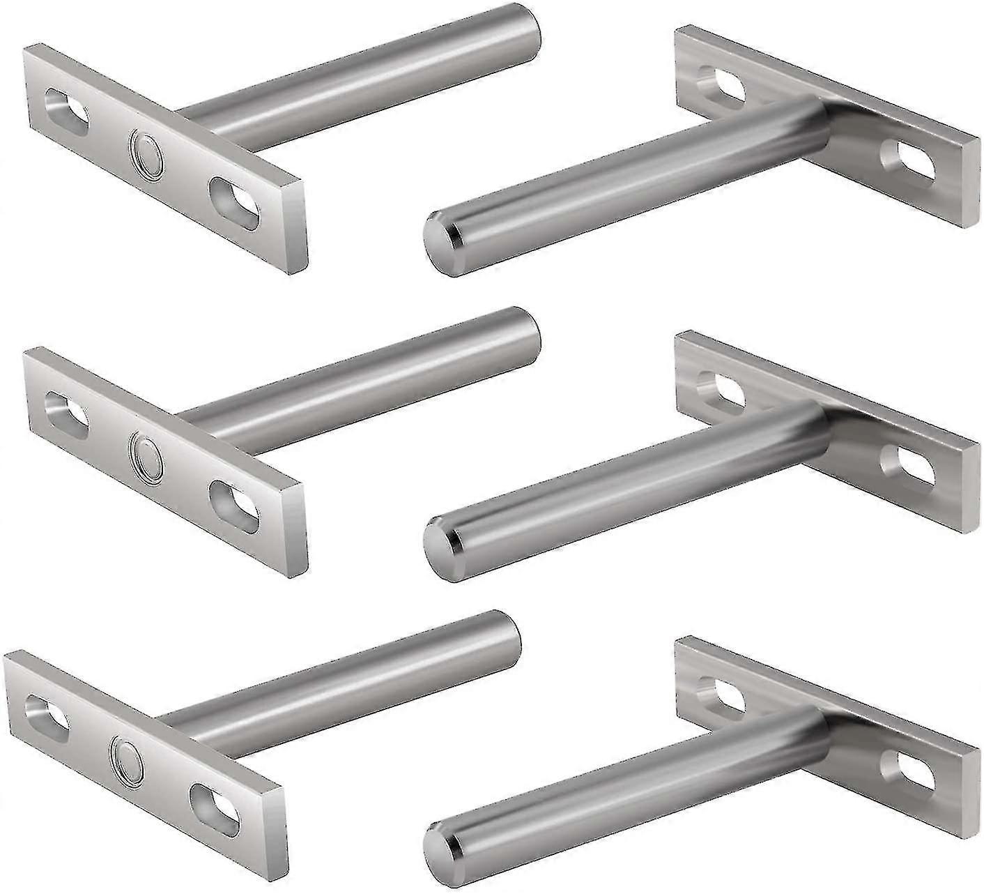 Pieces Metal Brackets For Floating Shelf, 3 Inch Hidden Fixings Shelf Hidden Bracket For Wall Mount