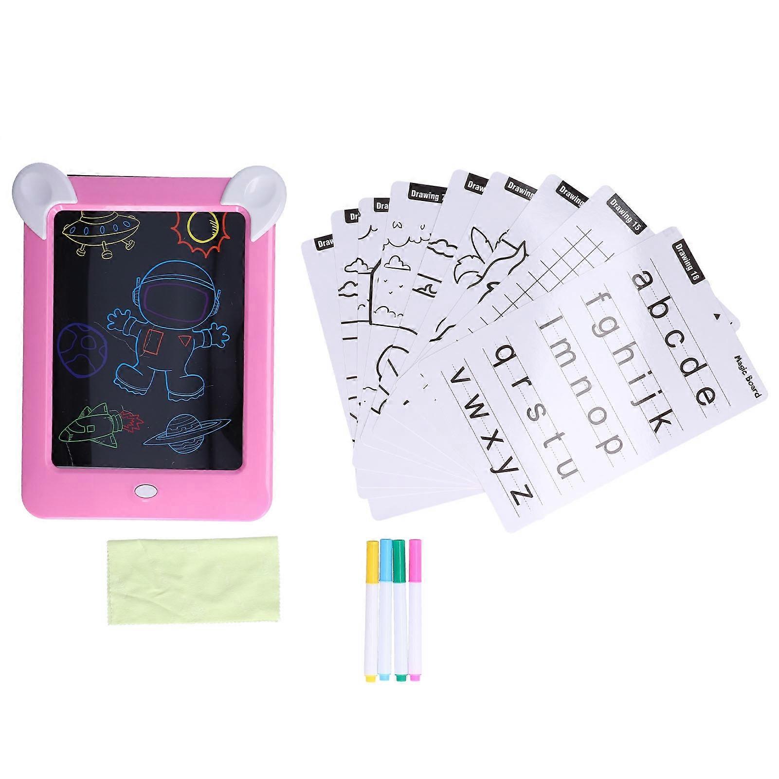 LCD Writing Board Eye Protection Light Graphics Graffiti Painting Pad Early Educational Toys GiftsPink