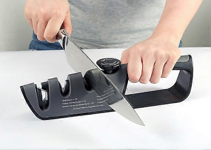 Professional 3 Level Knife Sharpener - Japanese Knife Sharpener with Adjustable Angle Handle