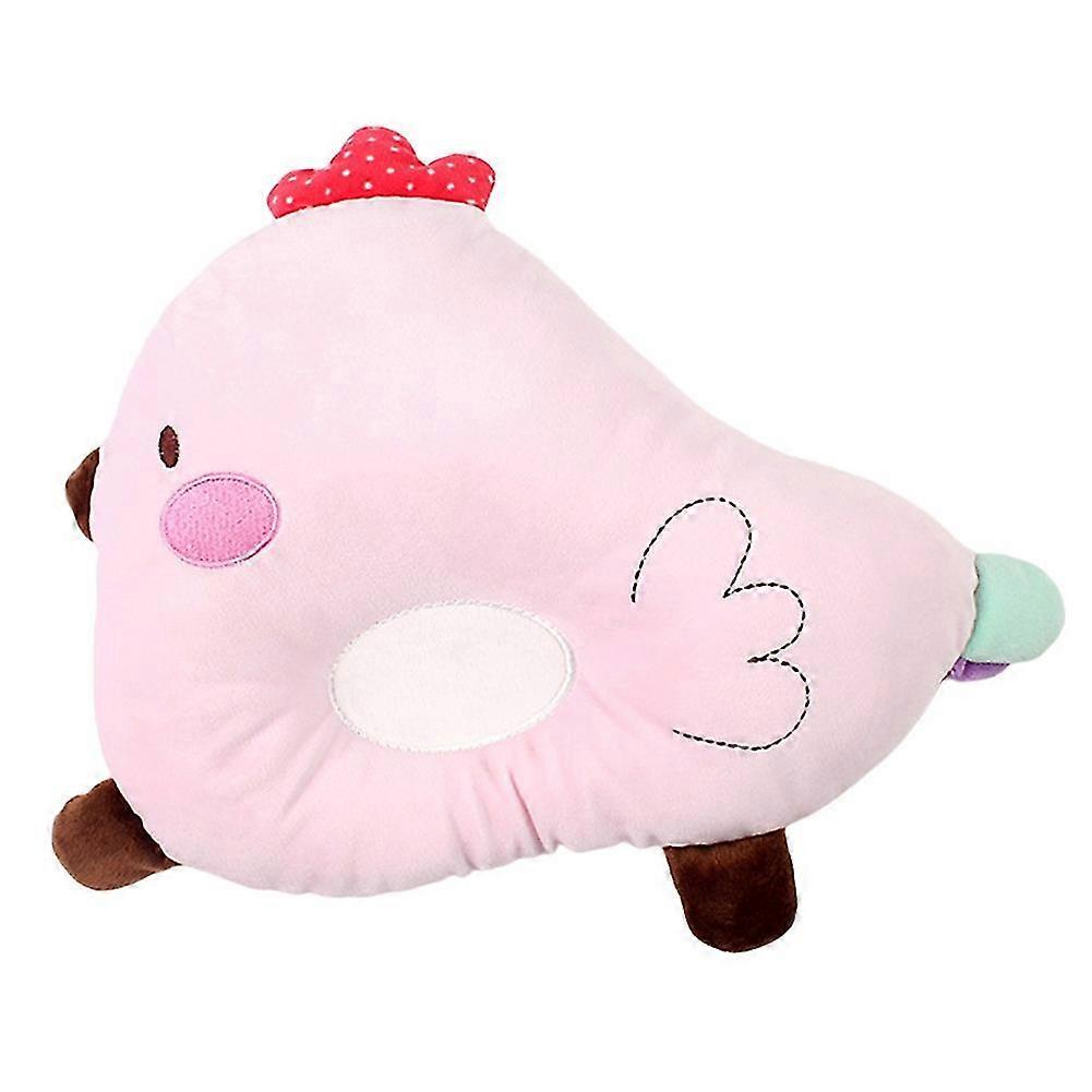 Plush Toys Soothing Pillow Anti- Animal Shape Shaping Pillow Headrest Pillow Pink