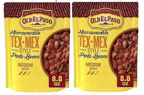 Old El Paso Microwaveable Tex Mex Style Pinto Beans Medium 2 Pack