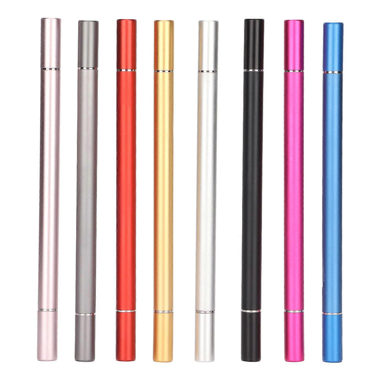 8pcs Stylus Pen 2 Functions Elegant Compact Lightweight Stable Sensitive Touch Pens for IPhone for IOS Tablet