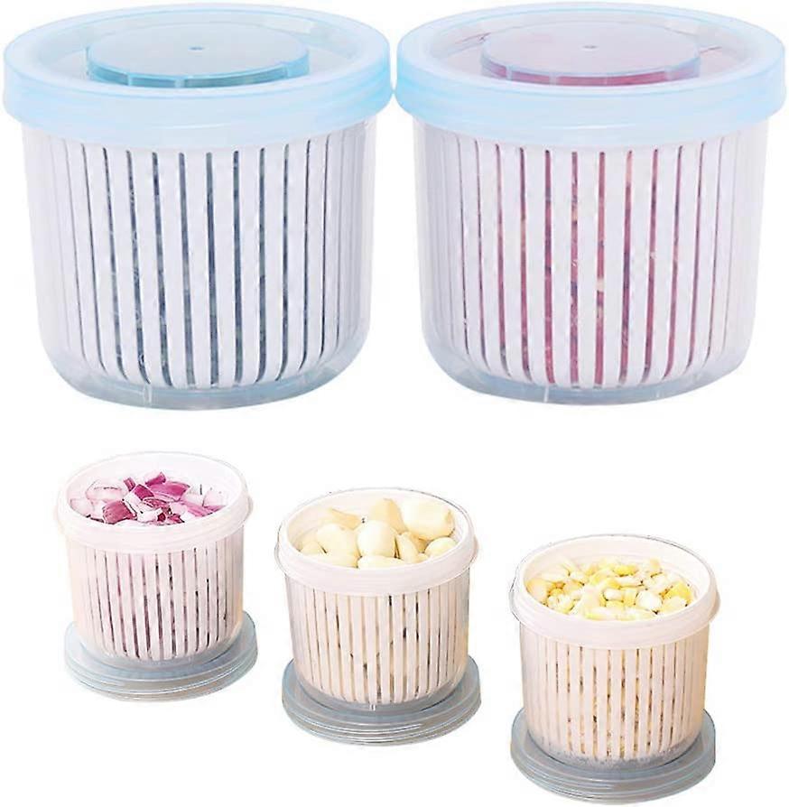 5 pieces of water-retaining containers can be joined to the water-retaining containers for easy storage in the refrigerator