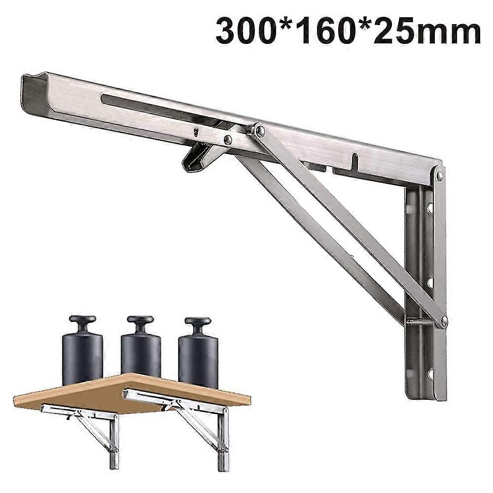 Folding Shelf Brackets, Diy Wall Mounted Shelfbracket,pack Of 2