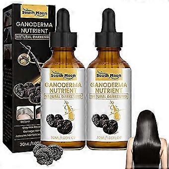 Anti-Greying Haarserum, Anti-Greying Haarserum, Ganoderma Nutrient Natural Darkening Gesünderes dickeres Haar
