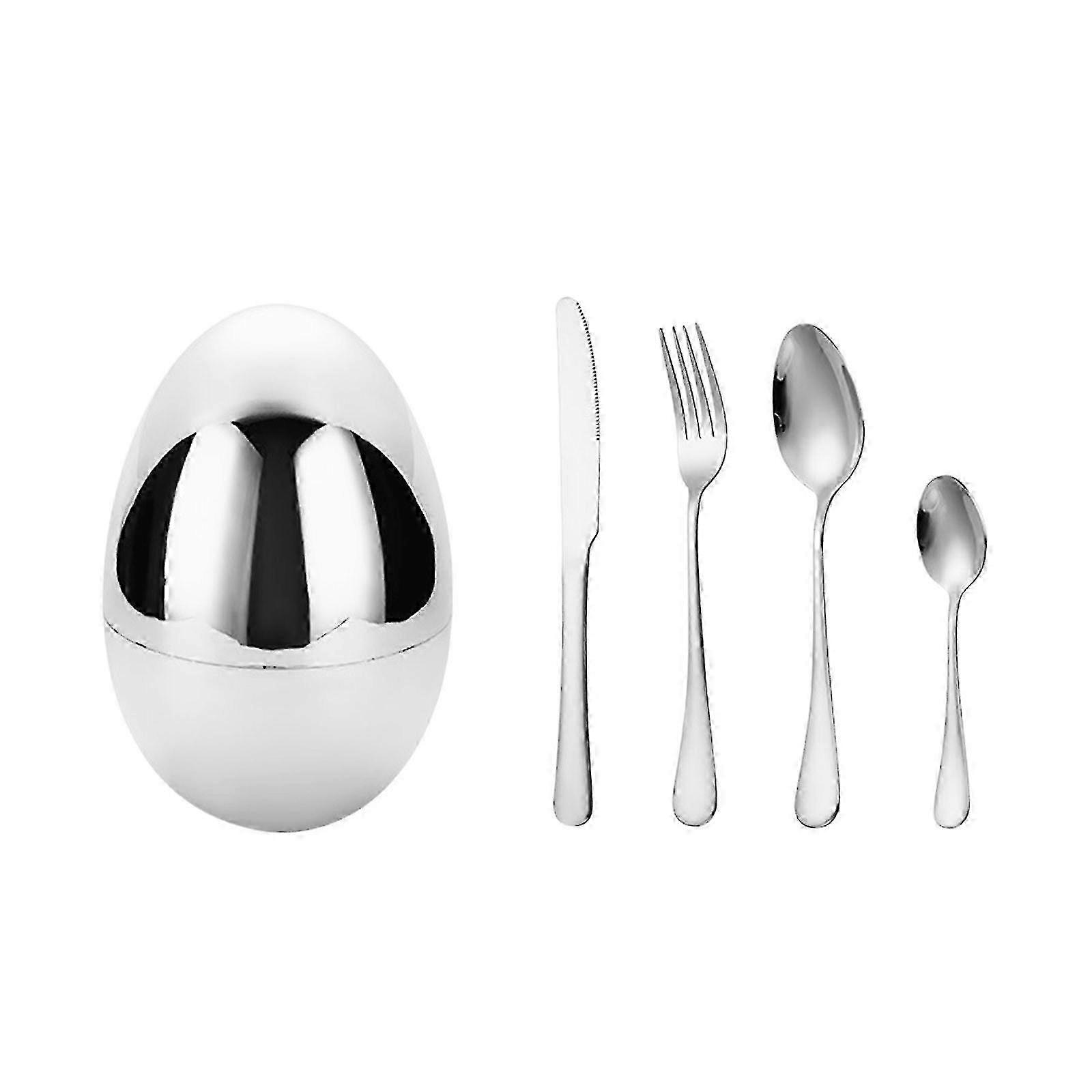 Set di posate in acciaio inossidabile Coltello Forchetta Cucchiaio 24 Creative Storage