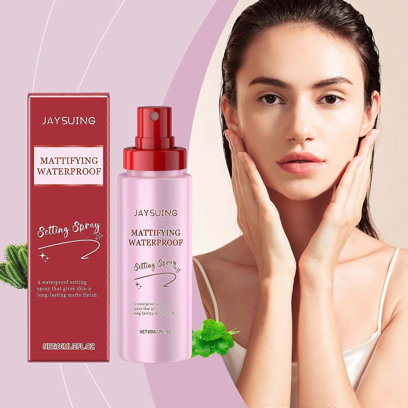 Matte Setting Spray, Natural Long lasting Setting Makeup Spray, Waterproof Sweatproof Lightweight Oil-Control Setting Spray, Moisturizing, Fresh