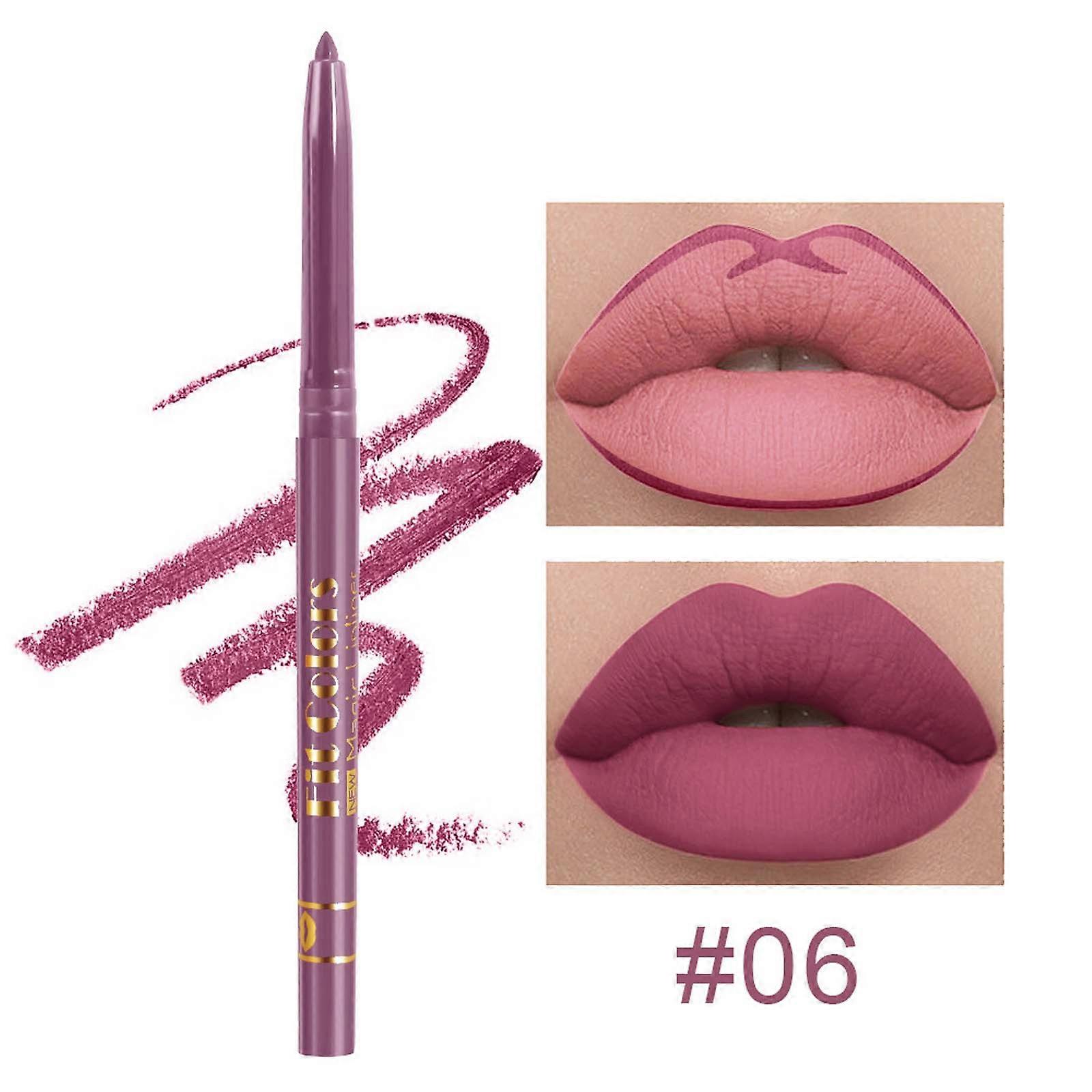 Naken Lipliner Pencial Matte Lipliner Flekk Langvarig Fade Leppeblyant Sminke For Kvinner Og Jenter