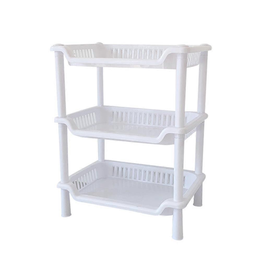 3 Tier Shower Caddy Organizer Shelf Standing Rustproof, Plastic Floor Storage Rack