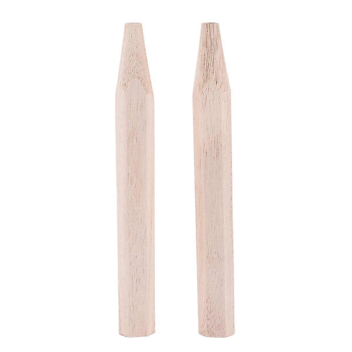 2Pcs Badminton Racket Handle Grip Wooden Badminton Handle Repair of Badminton Racket,G6