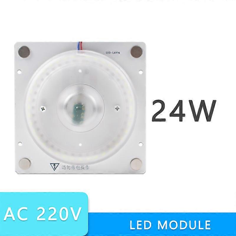 GreenEye Mini Led Module 12W 18W 24W For Ceiling Lamp Downlight Replace Accessory Magnetic Light Source Light Board Bulb 220V