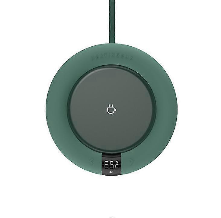 Intelligent constant heating coaster, water cup insulated base, desktop heating padgreen