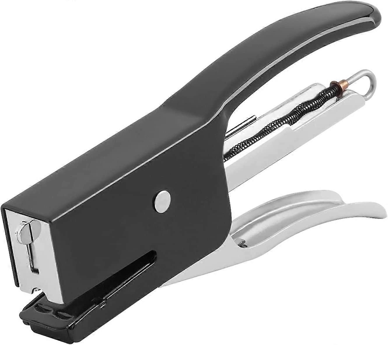 Stapler Hand-Held Stapler Labor-Saving Staple Portable Stapler Pliers Binding Office Supplies Easy To Use ( Black )