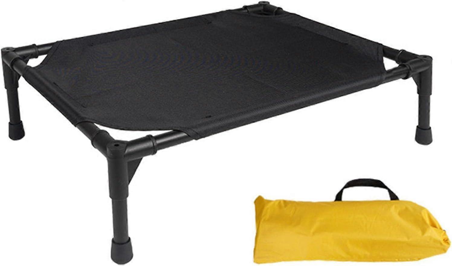 Pat pentru câini în aer liber,Cort pentru animale de companie pentru câini,Pat pentru câini cu umbrelă de soare,Pat pentru câini foarte mare ridicat 2 în 1 cu baldachin detașabil,Pat pentru câini ridicat pliabil, portabil ridicat