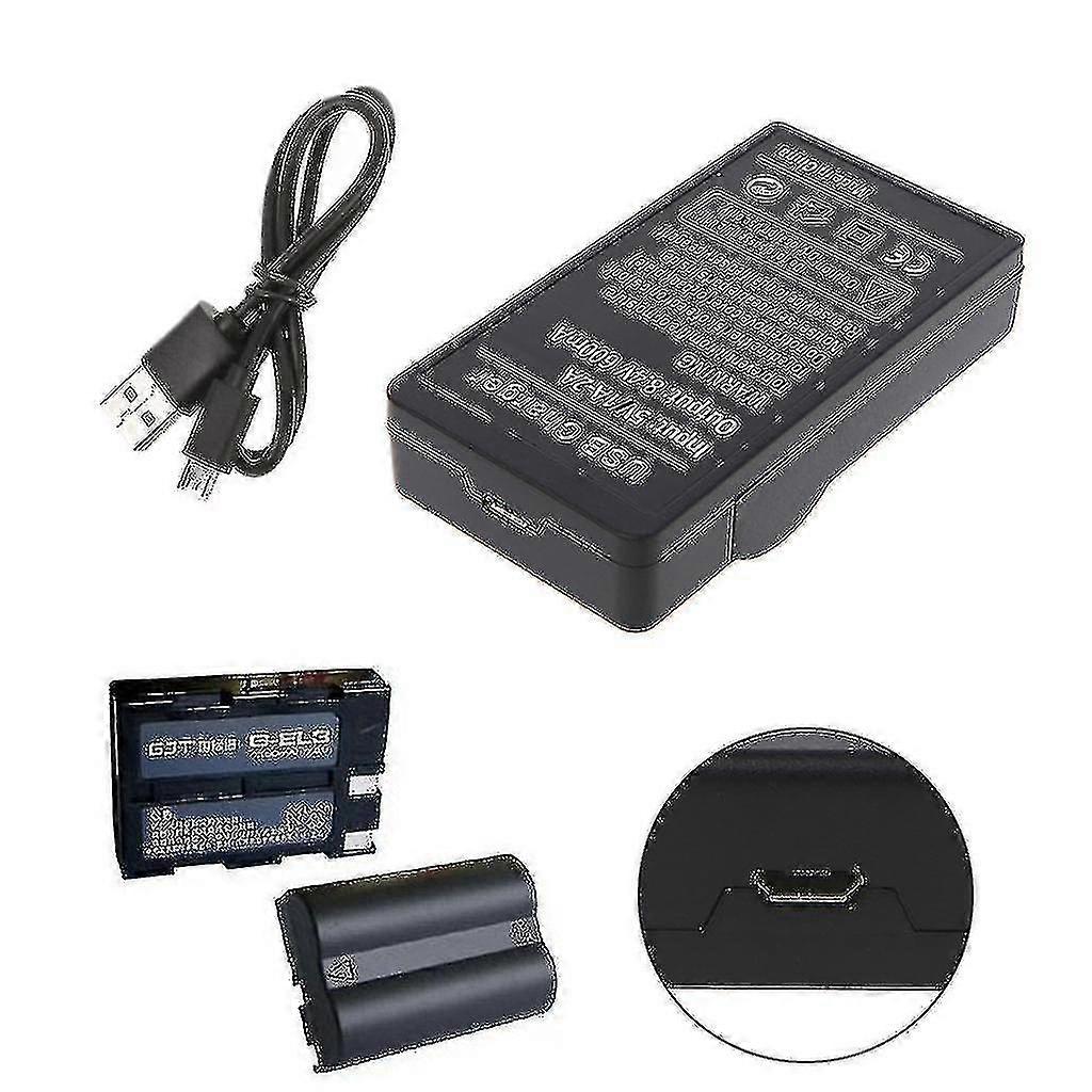 Chargeur De Batterie MH-18 Pour Appareils Photo Nikon - Compatible D90, D300, D700, D200, D80, D70, Etc. - Charge Rapide Et Sûre