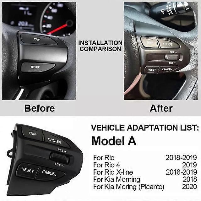 Great Quality Control Switch Remote Cruise 96720-G6010 96720-H8020 Black Front Right Multi-function RED Backlight