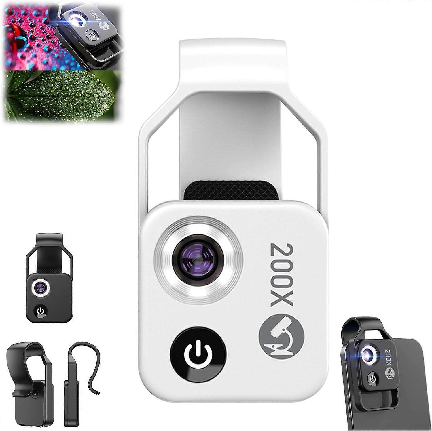Nanozoom 200x suurennus zoom, nanozoom high-tech clip-on linssi, nano zoom 200x iPhonelle, nanozoom matkapuhelimen linssi, 100% uusi