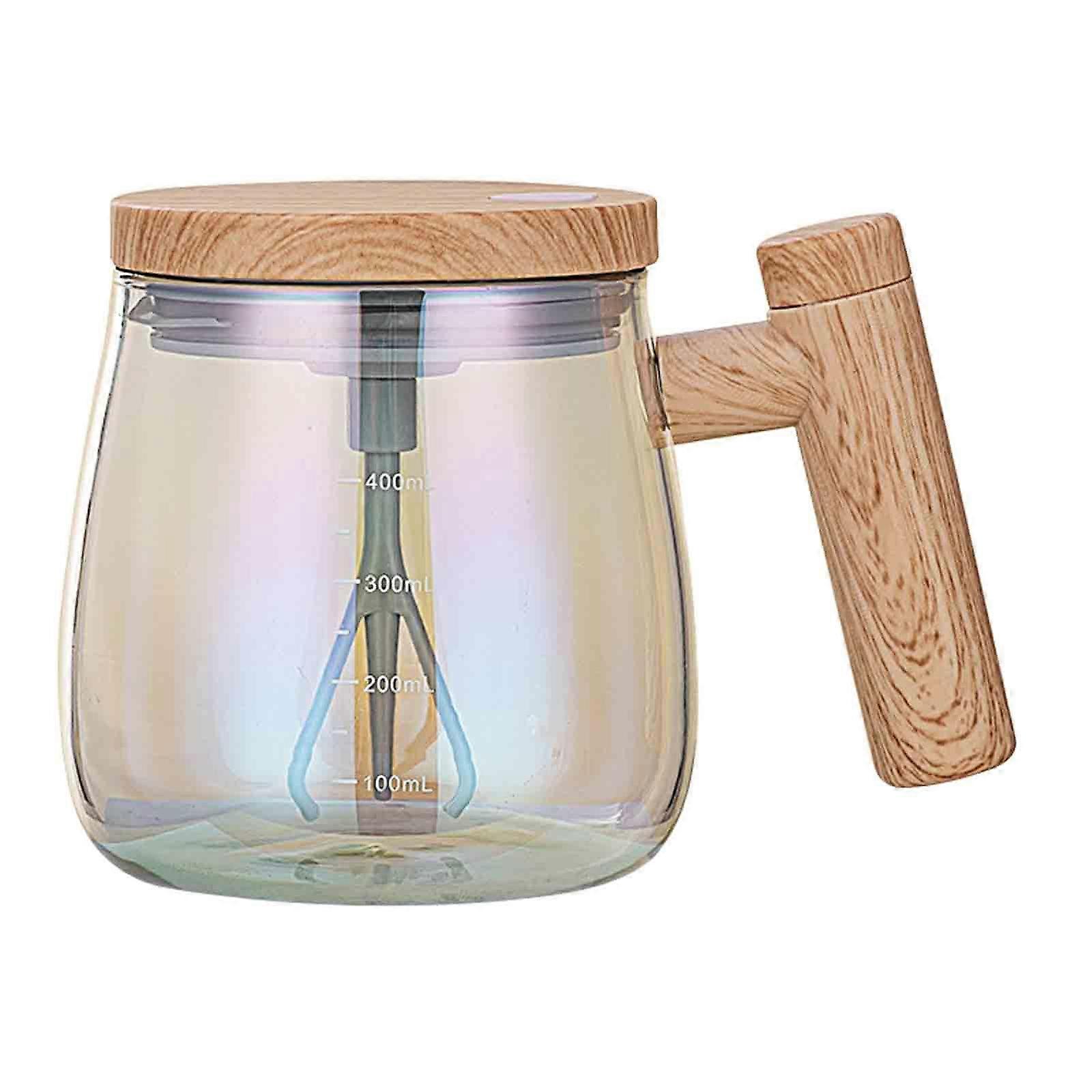 Self Stirring Coffee Mug, Automatic Magnetic Mixing Cup with Stir Bar