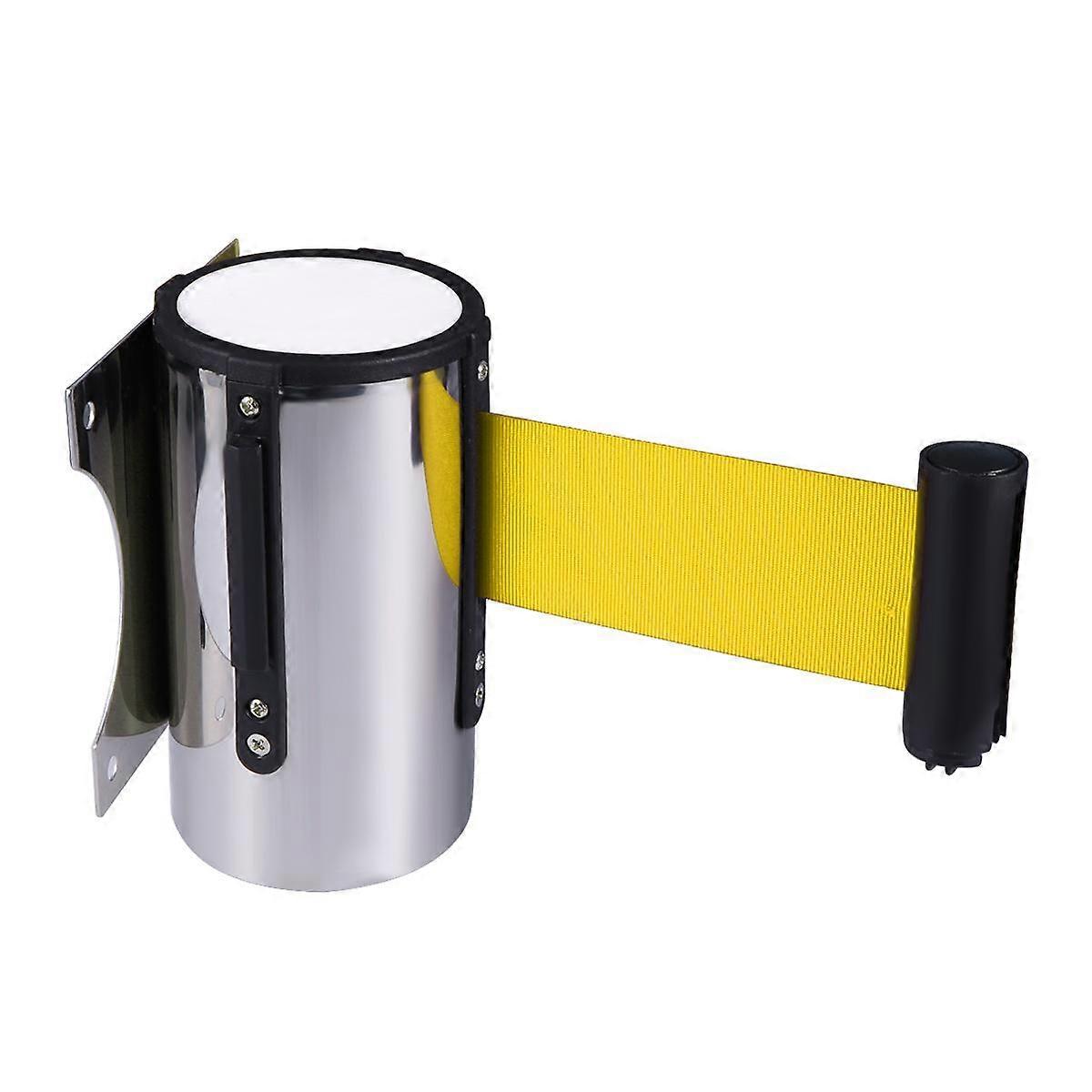 Retractable belt, barrier tail, line control, crowd barrier, mounting posts, ribbon, dividing