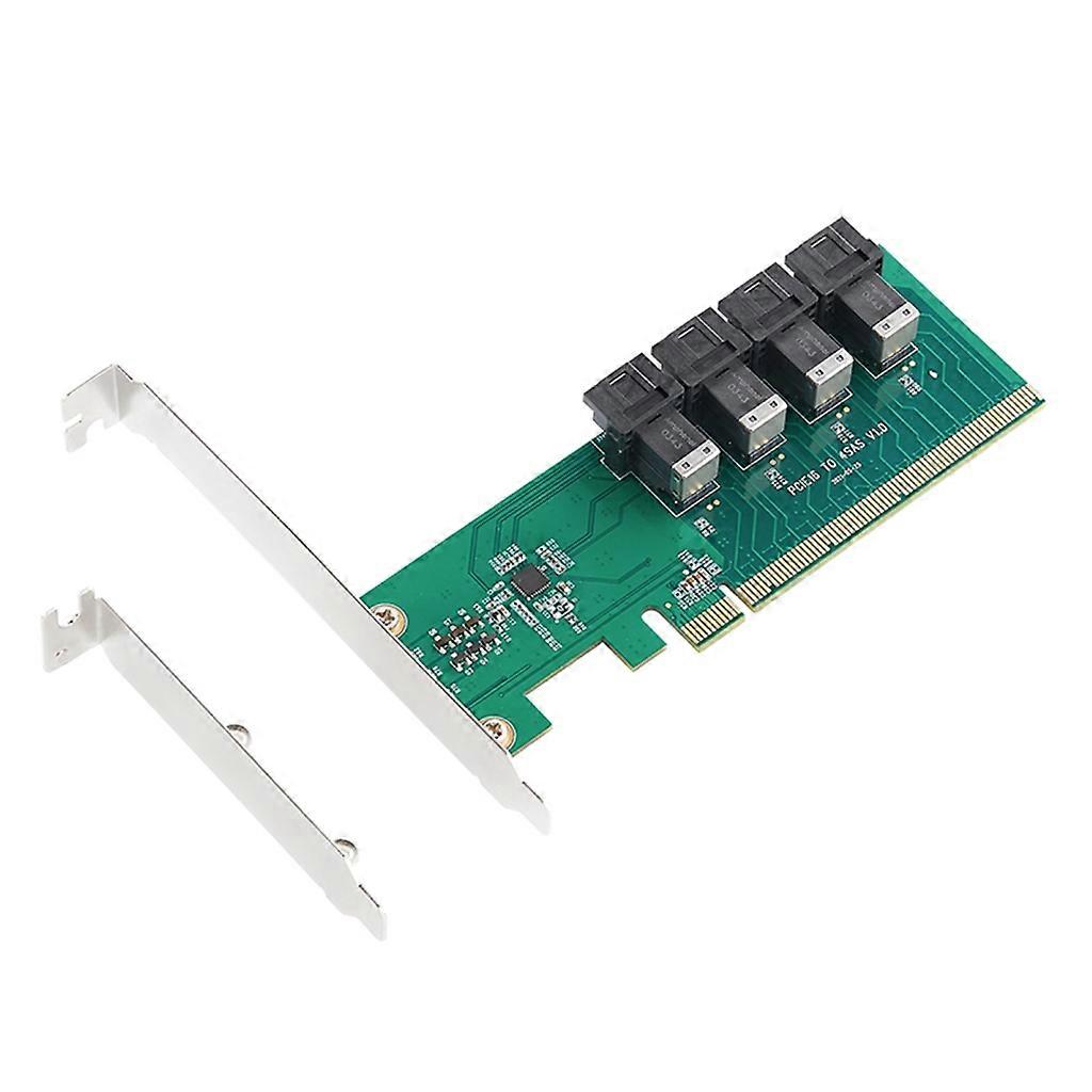PCI-Express3.0 X16 to 4 Port MiniSAS SFF-8643 SFF-8639 Expansion Card Riser-