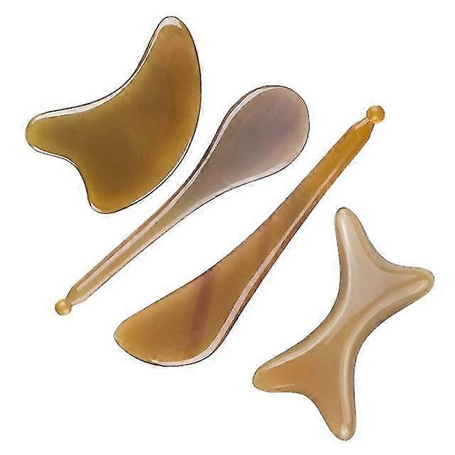 Horn Scra Plate Gua Sha Board Spa-massa Tool Ox Horn Nese Massar Auncture Scr
