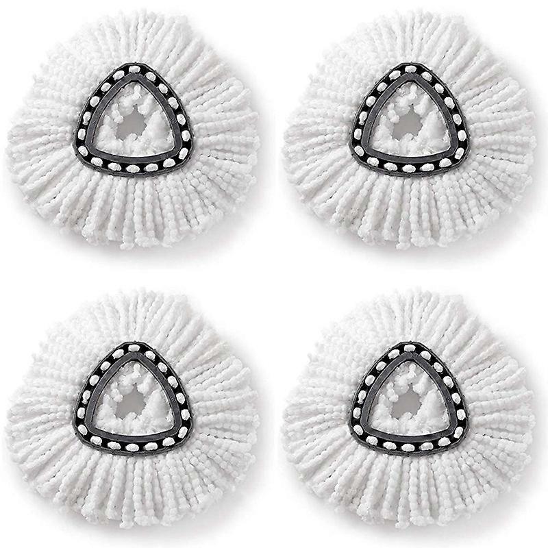 Dww-4 pcs suitable for O-Cedar/Vileda swivel mop heads, triangular cotton thread head, replacement mop cloth