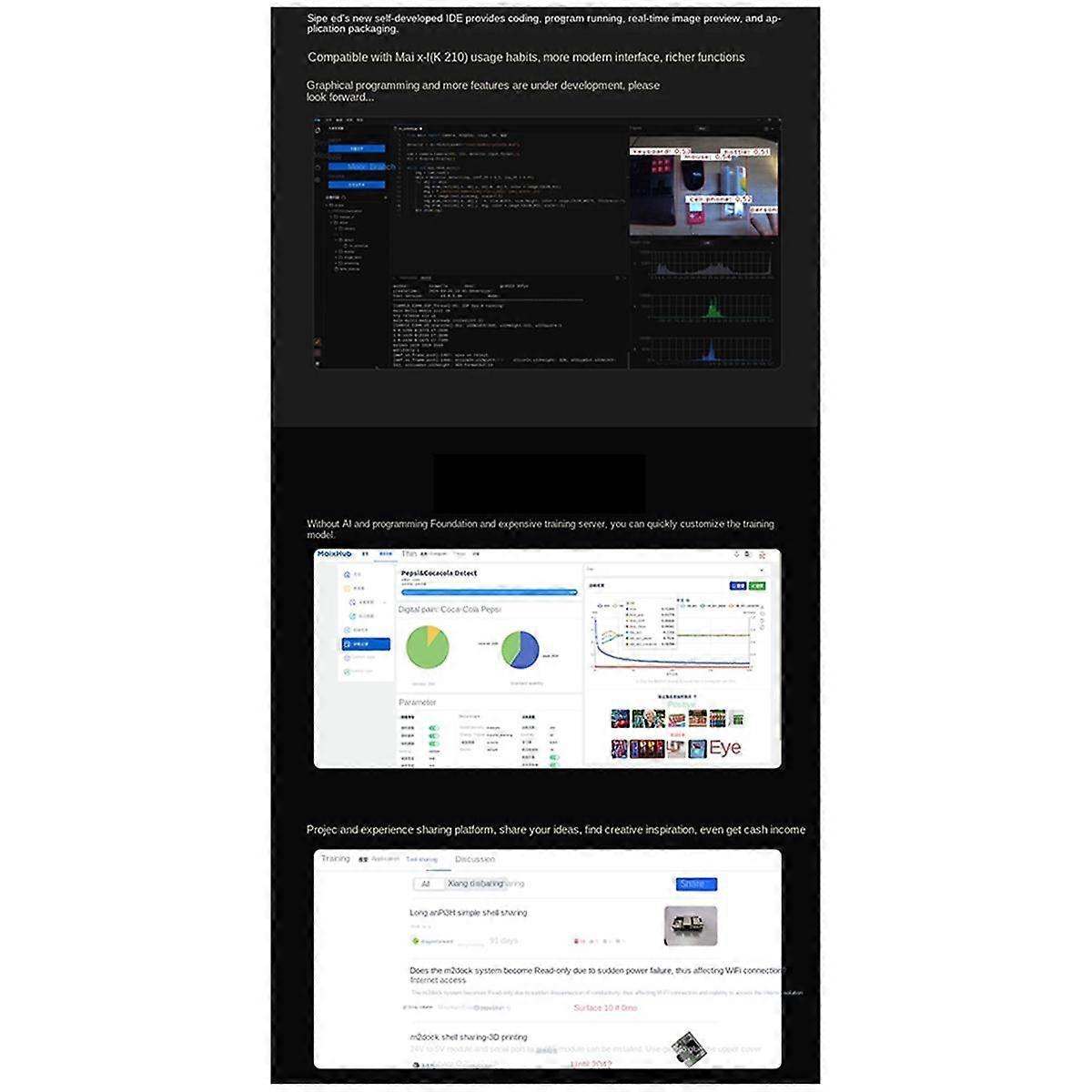 Vývojová doska MaixCAM NPU RISCV AI Visual Audio Sériový port WIFI6