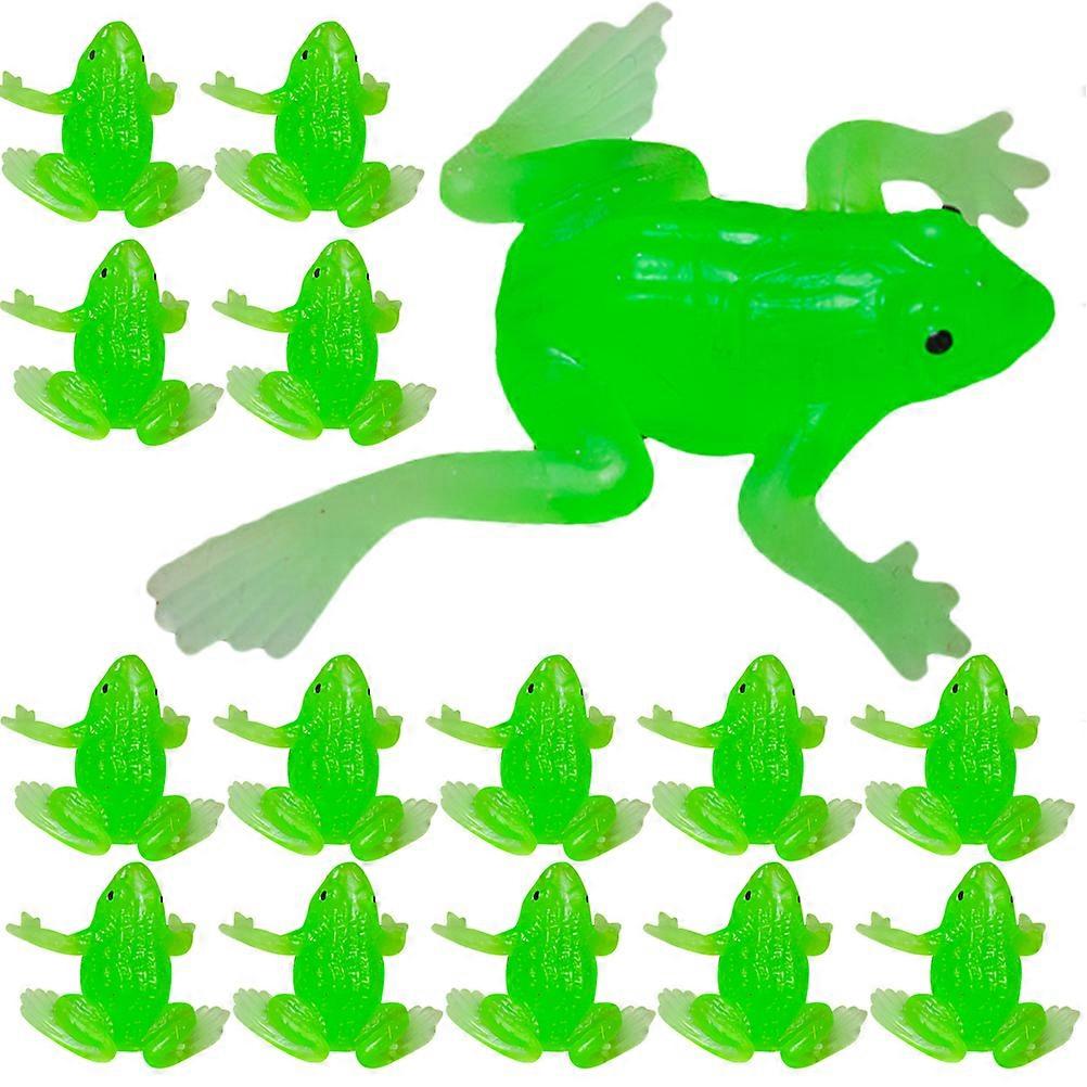 20pcs Mini Fake Frogs Small Frogs Figurines Miniature Frogs Simulation Frogs
