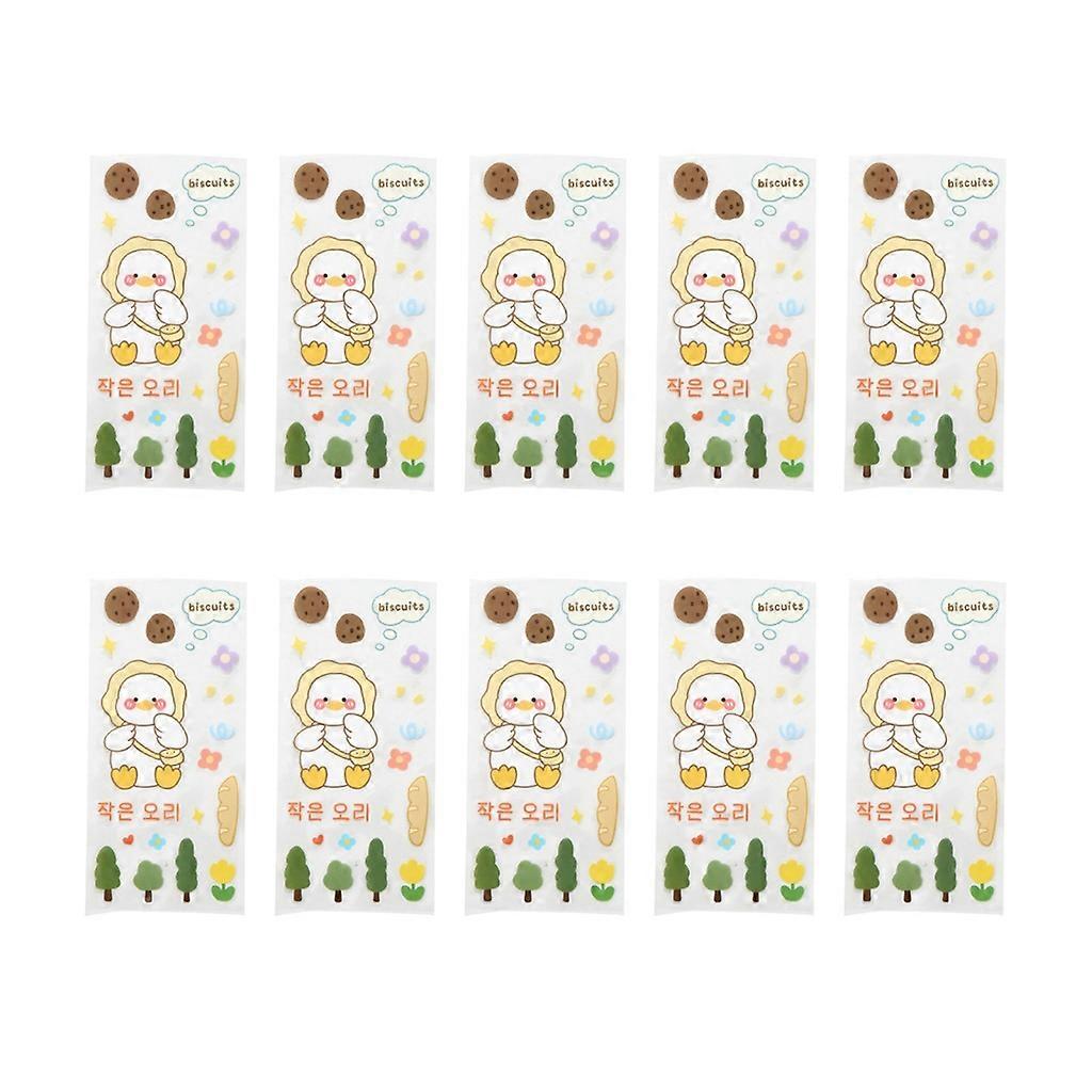 Cartoon Sticker 10pack Multifunction Decorative Decal Ornament Crafts