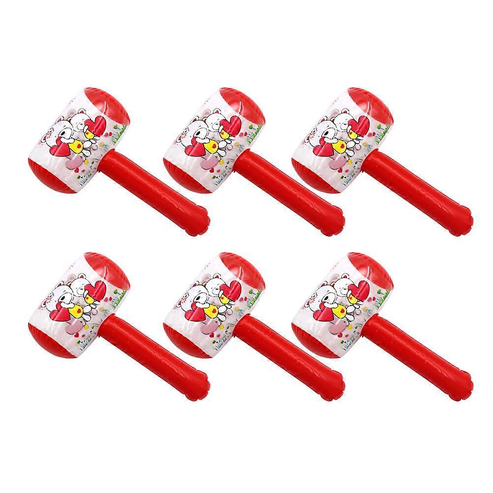 12pcs Creative Inflatable Cartoon Pattern Playing Hammers for Kids Children (Random Style, Random Color)