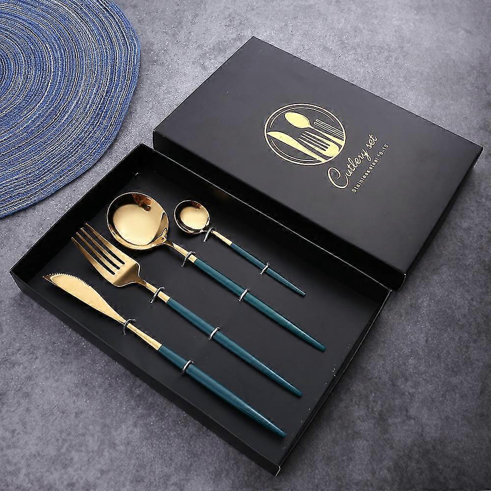 Kitchen Tableware Chopsticks Western Steak Cutlery Set (d)