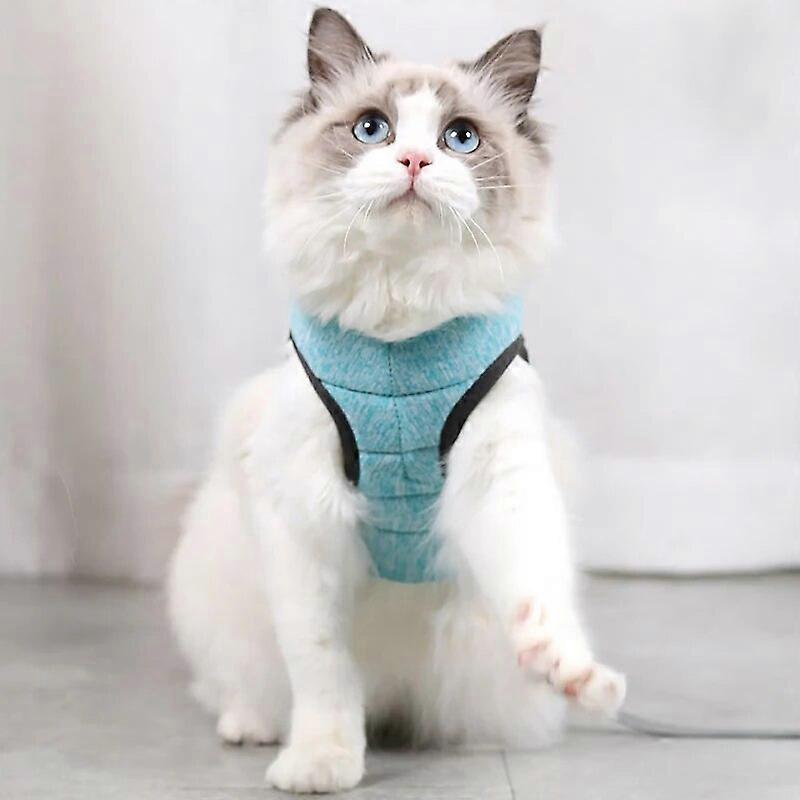 Cat Harness and Leash for Walking Escape Proof Soft Adjustable Vest Harnesses for Cats Easy Control Breathable Lightweight