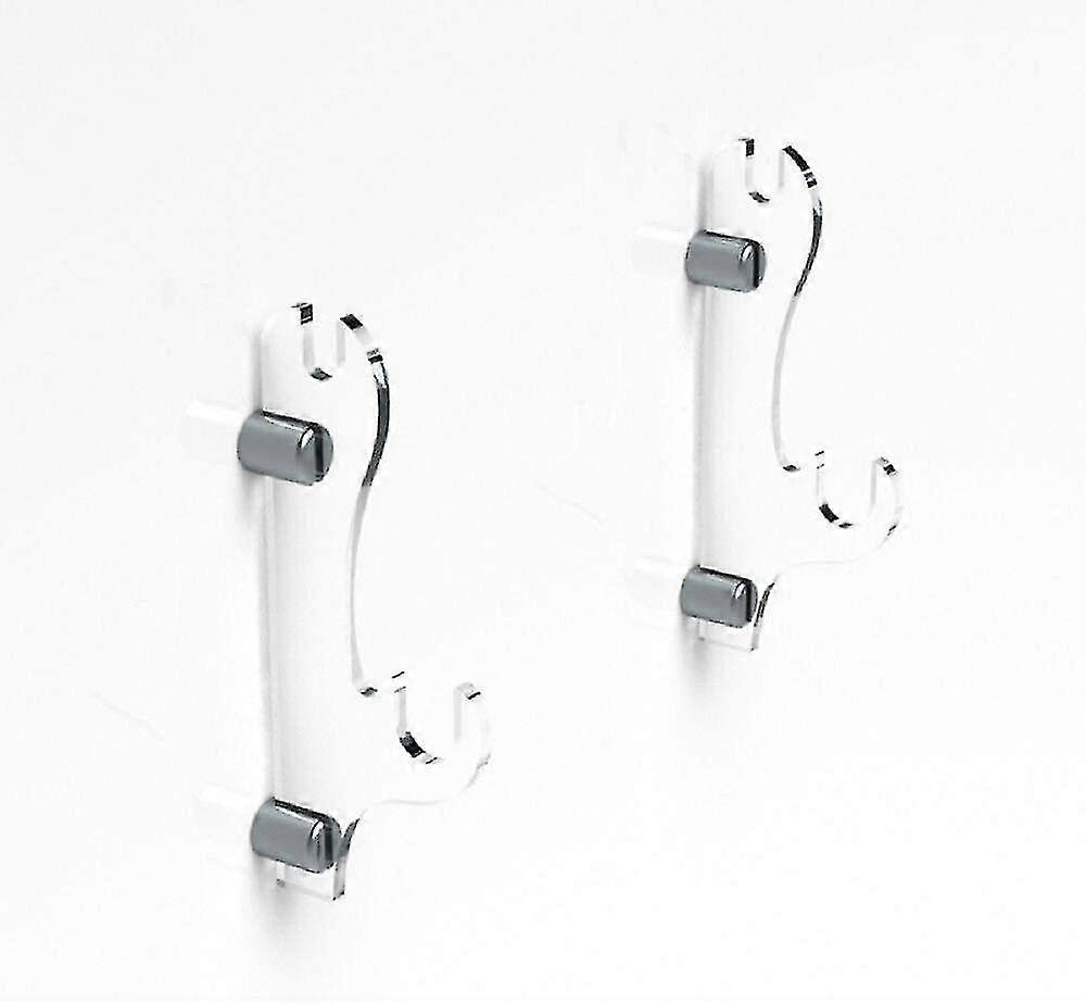 1 Pair Lightsaber Sword Stands Samurai Saber Wall Mount Display Two Swords Martial Arts Sword Standtransparent