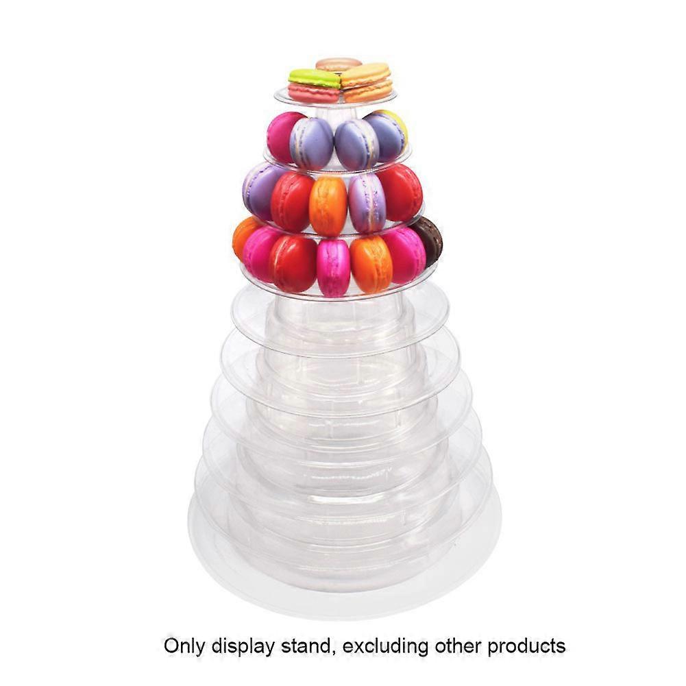 Wedding Dessert Tower Plastic 6 Tier Macaron Display Stand
