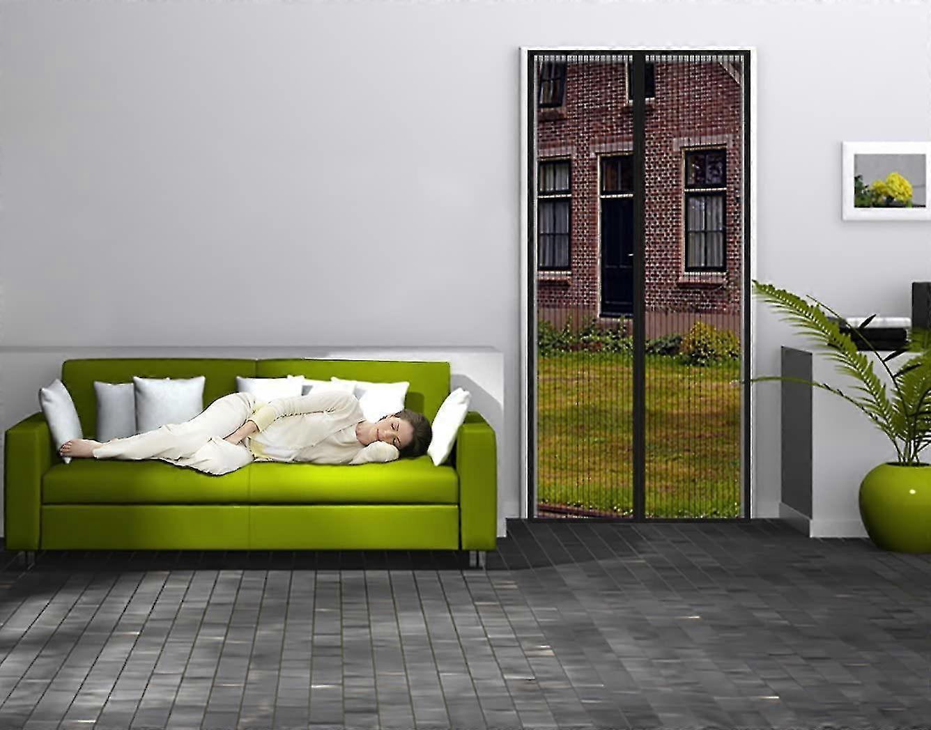 Fly-proof Screen Door, Automatically Closes, No Need To Drill