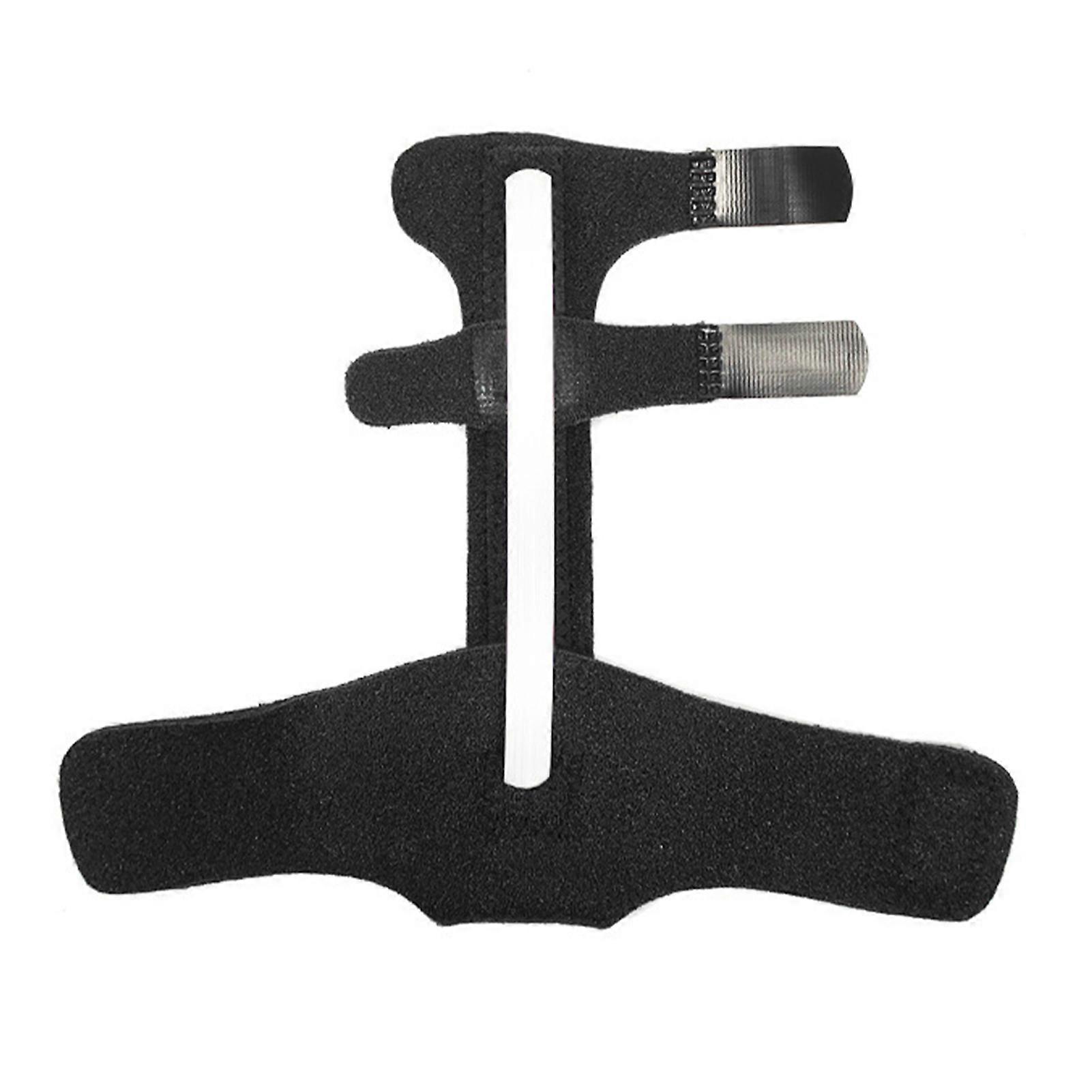 Black Finger Splint Brace Free Size Breathable Adjustable Splint Brace Support For Finger Displacement