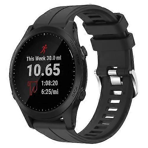 Για Garmin Forerunner 945 22mm στερεό χρώμα σιλικόνης Watch Band GLIQ