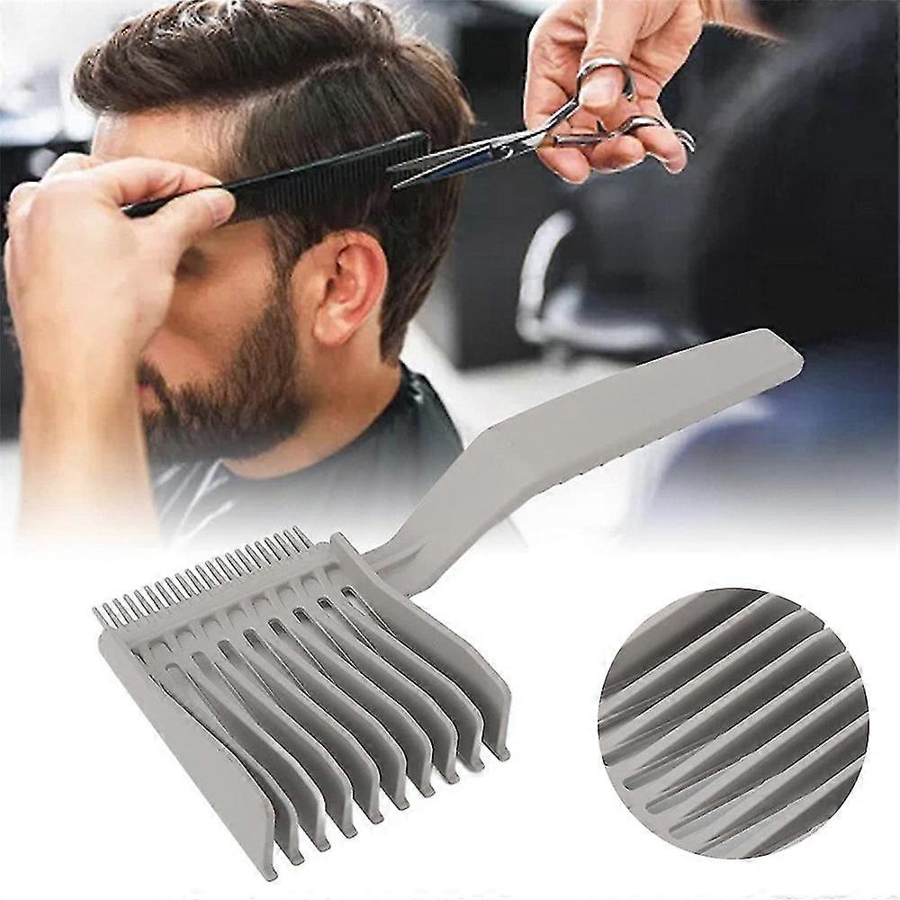 1/2pcs Barber Fade Combs, Professional Hair Cutting Comb Flat Top Comb Clipper Comb Curved Positioning Comb Men Salon Hairdresser Tools