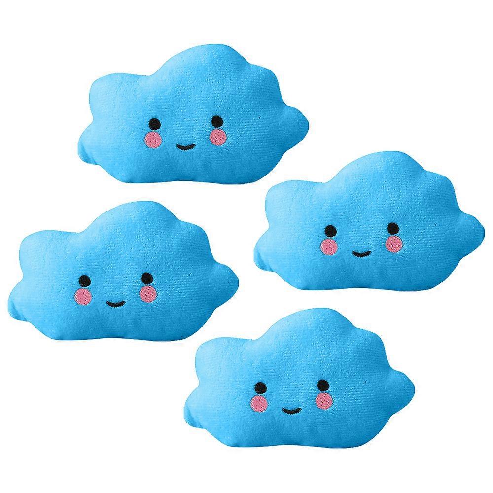 4pcs plush dog toy squeaky plush toy cute cloud chew toy