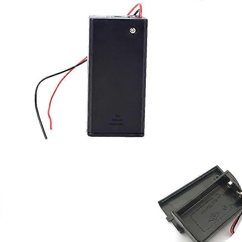 9v Volt Pp3 Battery Holder Box Dc Case With Wire Lead On/off Switch Cover Shytmv