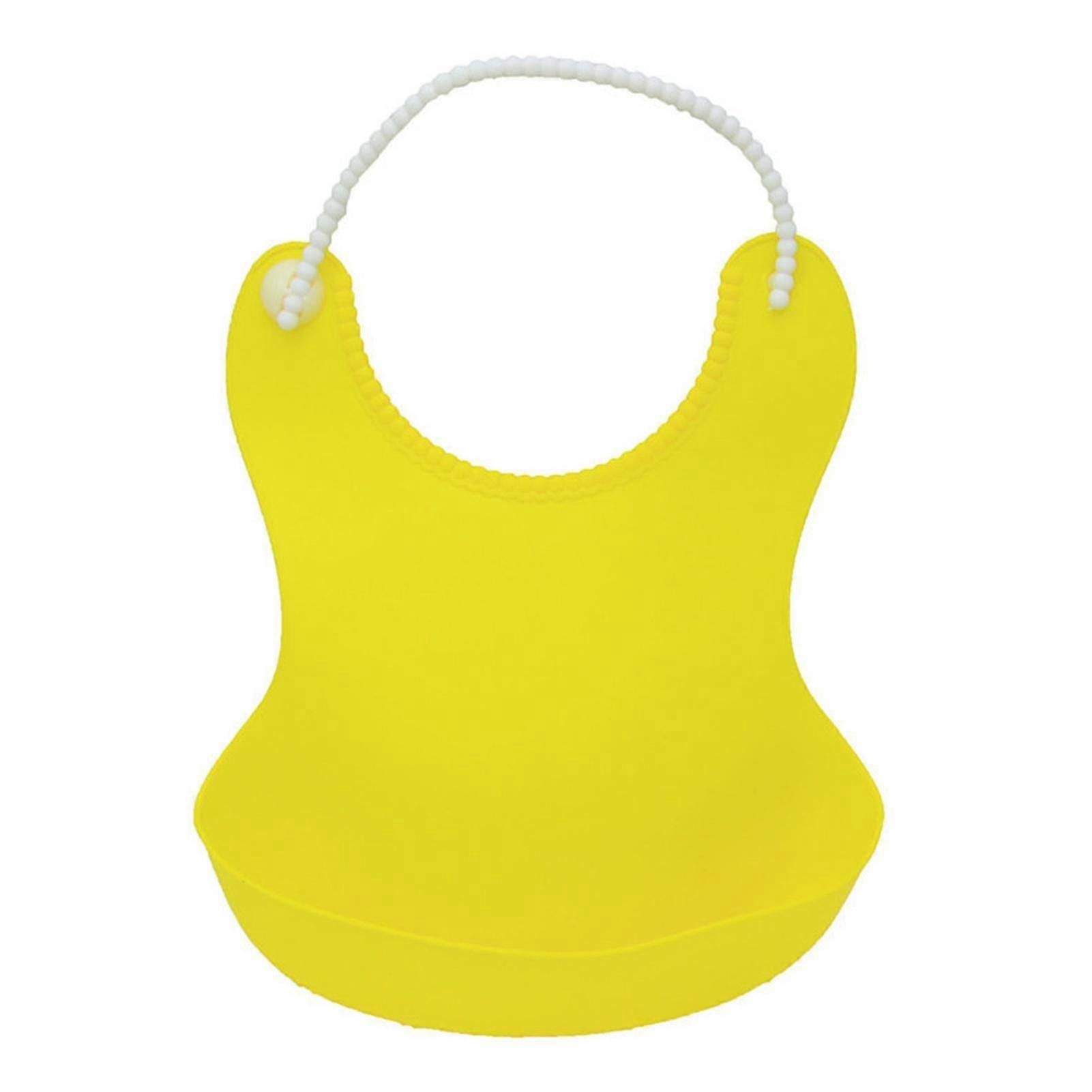 Baby Cute Leak-proof Silicone Drinking Eating Bib Feeding Apron